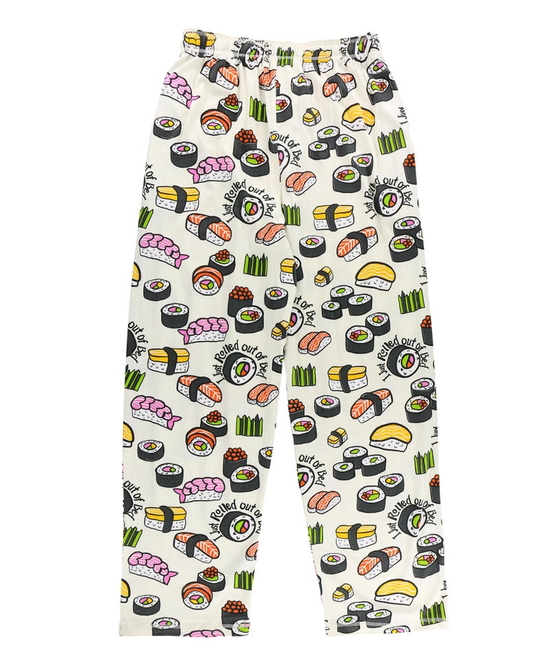 Lazy One Funny Ocean Pajama Pants For Men, Men's Separate Bottoms, Lounge Pants, Food, Chop Sticks (Sushi Men's PJ Pant, Large) - Image 4